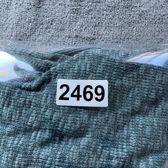 Anthropologie Left Of Center Large Teal Slub Knit Dolman Waffle Boho - Picture 6 of 7